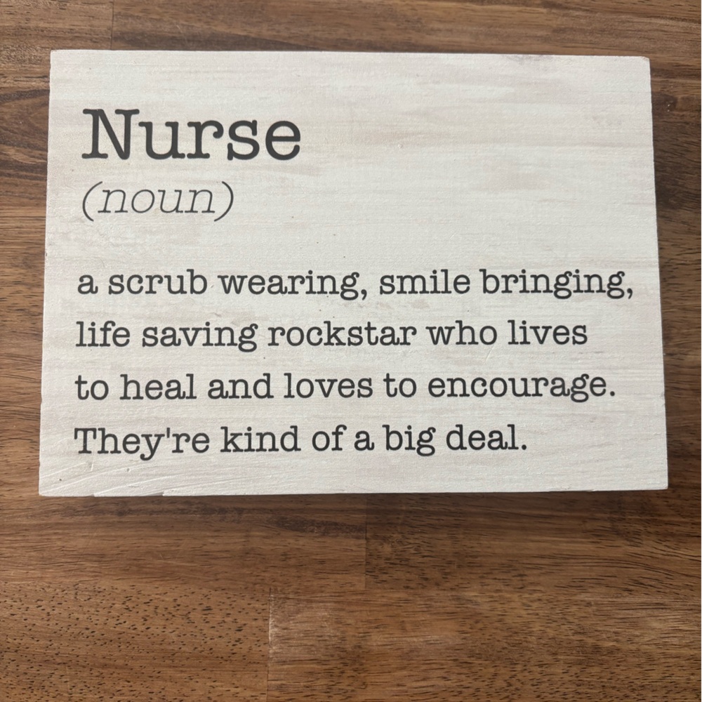 Nurse Wooden Sign